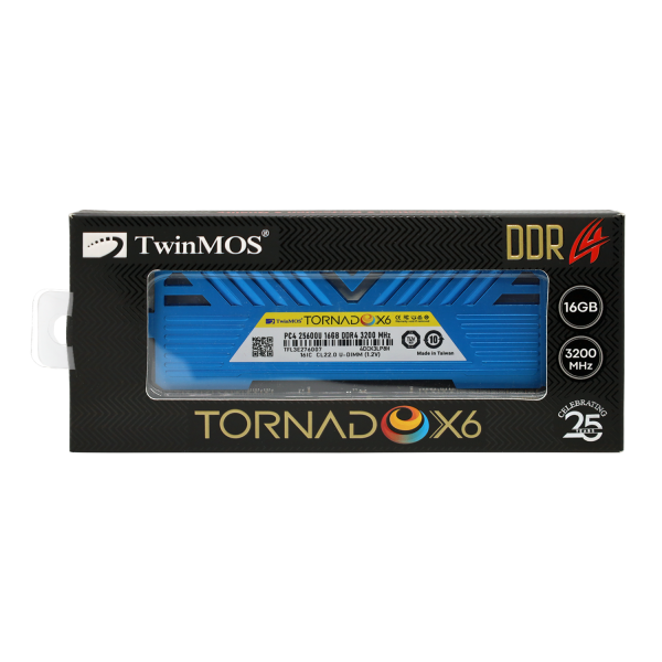 TwinMOS TornadoX6 DDR4 3200MHz U-DIMM for Desktop