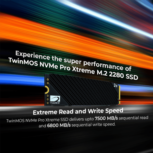 TwinMOS Xtreme Gen4X4 NVMe Pro M.2 2280 SSD - Image 3